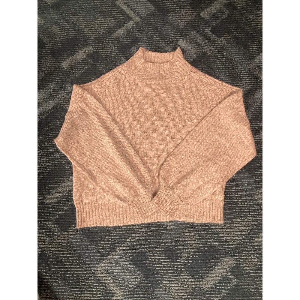 Gianni Bini Turtleneck Sweater Blue Pink Large‎ Women's Alpaca Blend